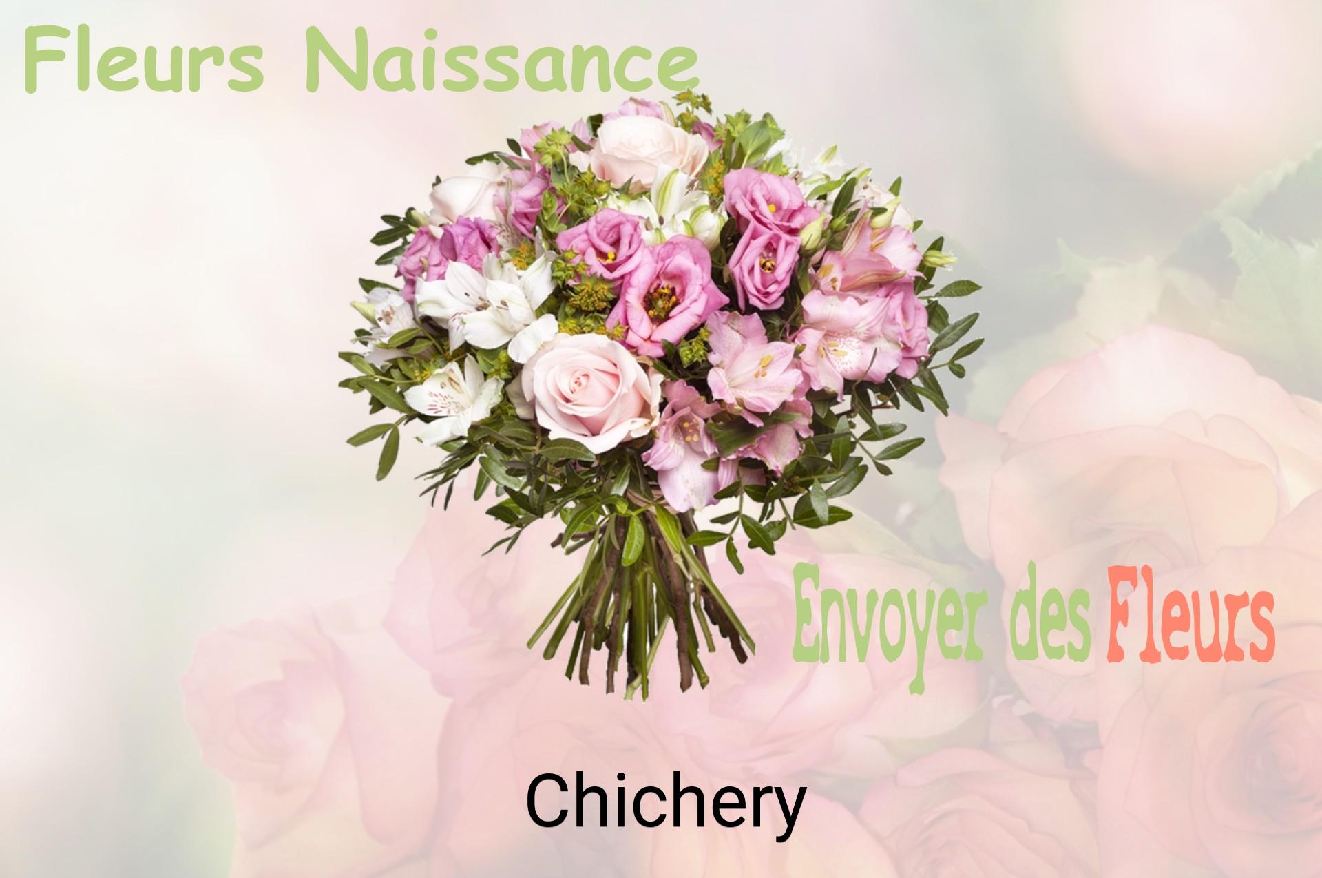 Bouquet de fleurs de naissance livré à Chichery